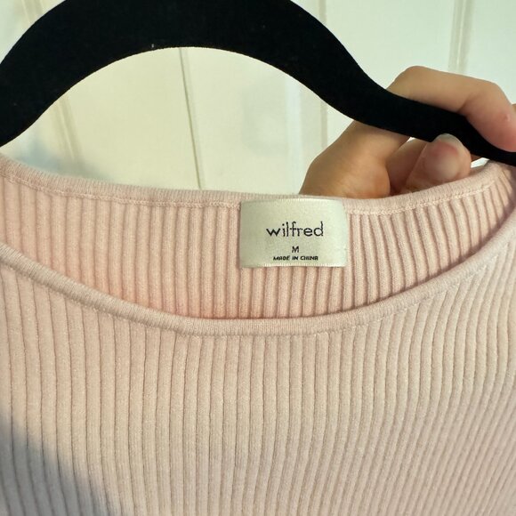 Aritzia Wilfred Cut-out Knit Mini Dress Sz M - Picture 4 of 4